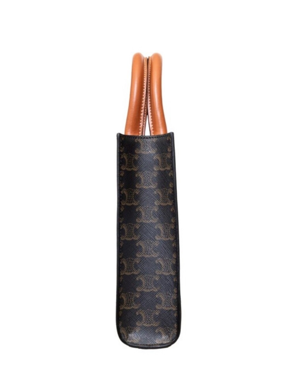 BRAND NEW!!! Celine Triomphe Canvas Calfskin Mini Vertical Cabas Tan - Picture 11 of 16